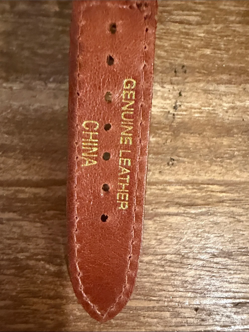 Timex Gold-Tone Winnie the Pooh Watch with Orange Dial and Brown Strap